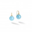 Africa Boule Aquamarine French Wire Earrings