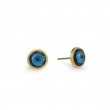 Jaipur London Blue Topaz Petite Stud Earrings