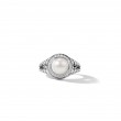 Albion® Pearl Ring in Sterling Silver with Pave Diamonds