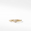 Petite Solari Station Ring in 18K Yellow Gold with Pave Diamonds