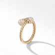 Petite Solari Bypass Ring in 18K Yellow Gold with Pave Diamonds