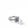 Petite Chatelaine® Pave Bezel Ring with Amethyst and Diamonds