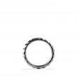Modern Cable Narrow Band Ring with Gray Titanium