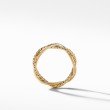 Petite Infinity Band Ring in 18K Yellow Gold with Pave Diamonds