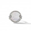 DY Elements® Ring in Sterling Silver with Mother of Pearl and Diamonds, 21mm