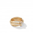 Angelika Ring in 18K Yellow Gold with Pave Diamonds