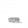 Angelika™ Ring in Sterling Silver with Pave Diamonds
