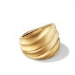 Cable Edge® Saddle Ring in 18K Yellow Gold, 18.8mm
