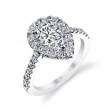 Pear Shaped Engagement Ring With Halo - Jacalyn