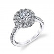 Classic Round Halo Engagement Ring - Jacalyn