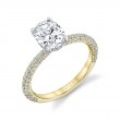 Two Tone Oval Engagement Ring - Jayla