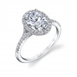 Oval Engagement Ring With Halo - Alexandra