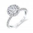Halo Engagement Ring - Athena