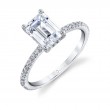 Emerald Cut Engagement Ring - Maryam