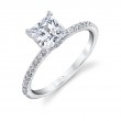 Princess Cut Engagement Ring - Maryam