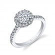 Classic Round Halo Engagement Ring - Chantelle