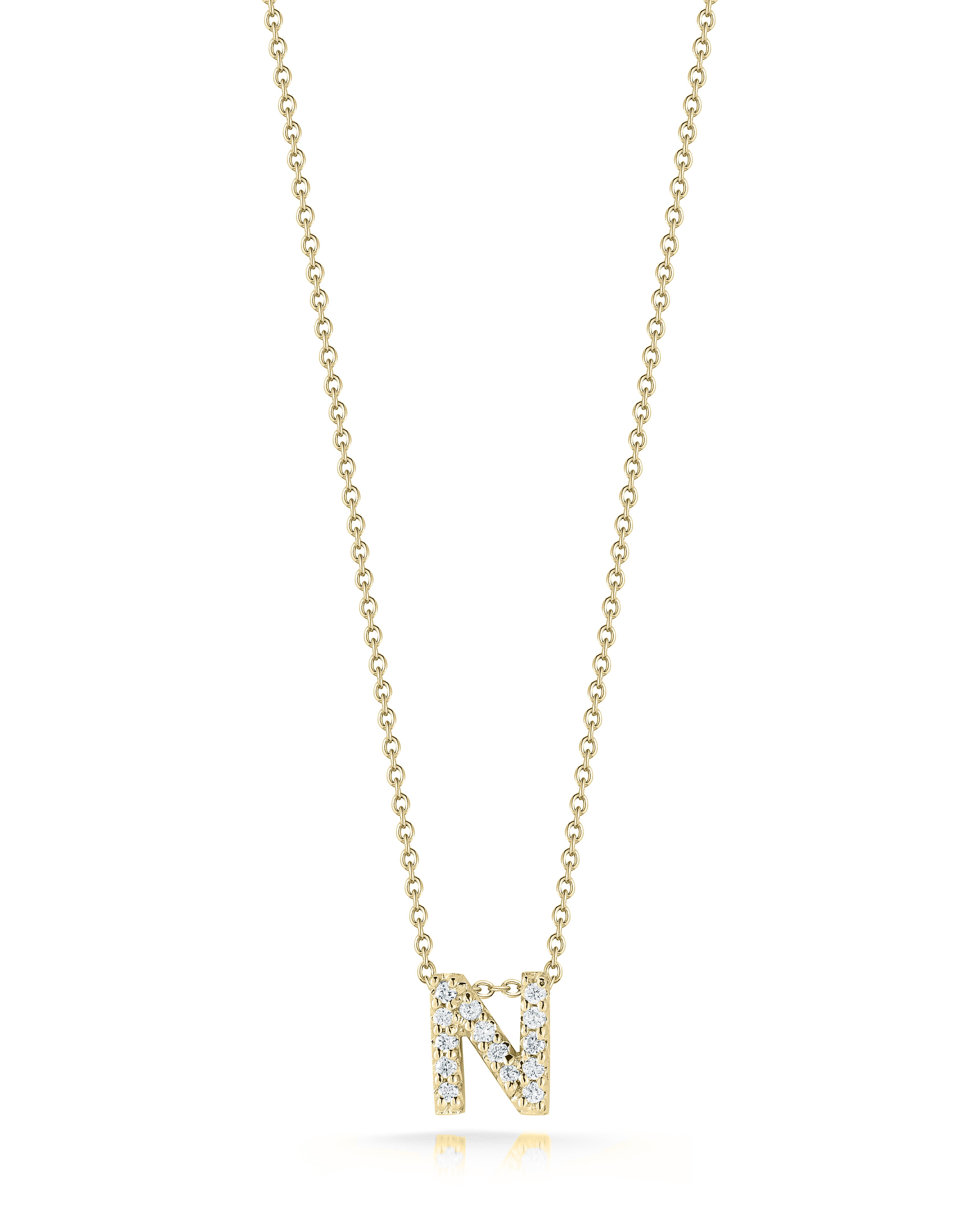 18k Yellow Gold Tiny Treasures Diamond Love Letter n Necklace