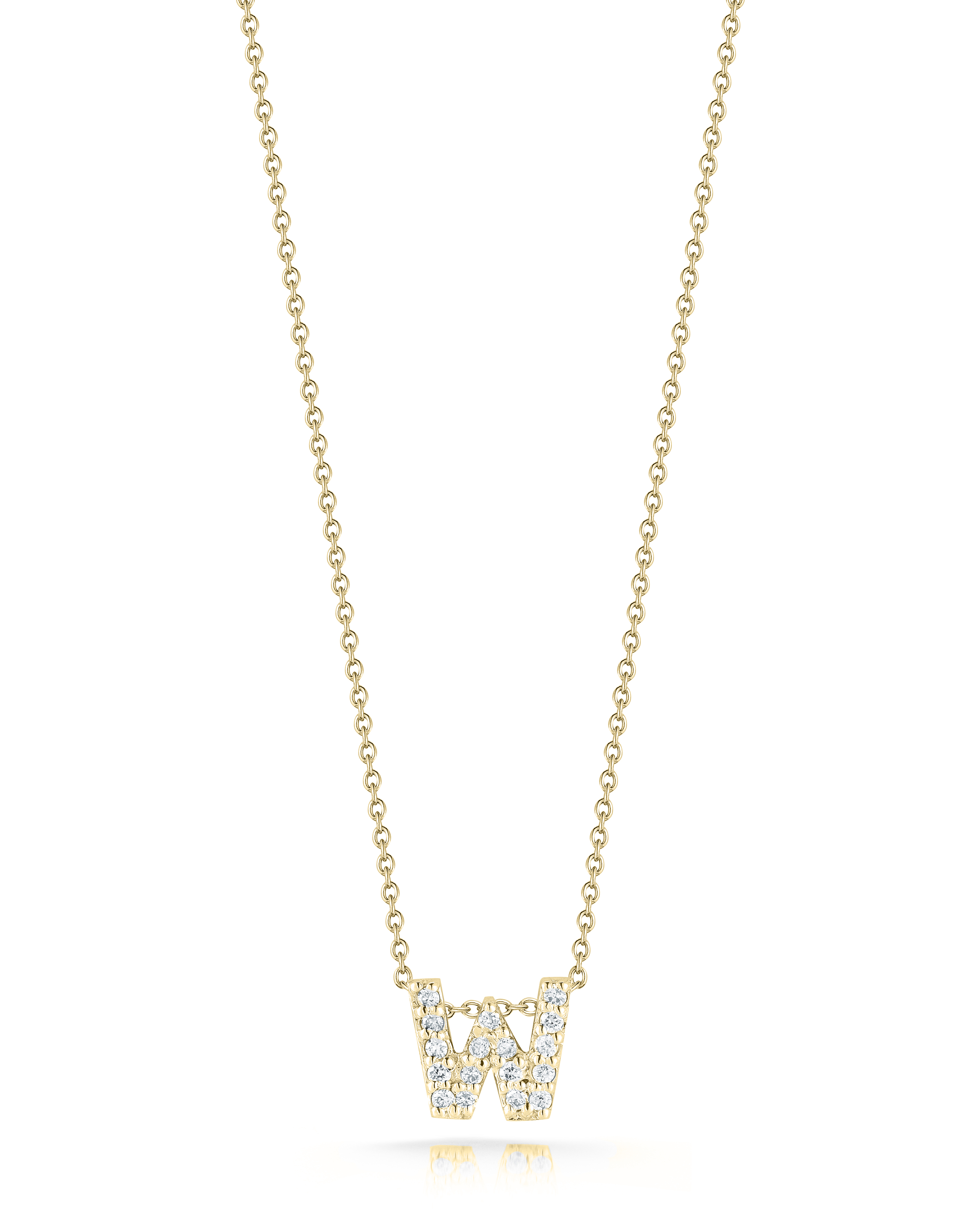 18k Yellow Gold Tiny Treasures Diamond Love Letter w Necklace