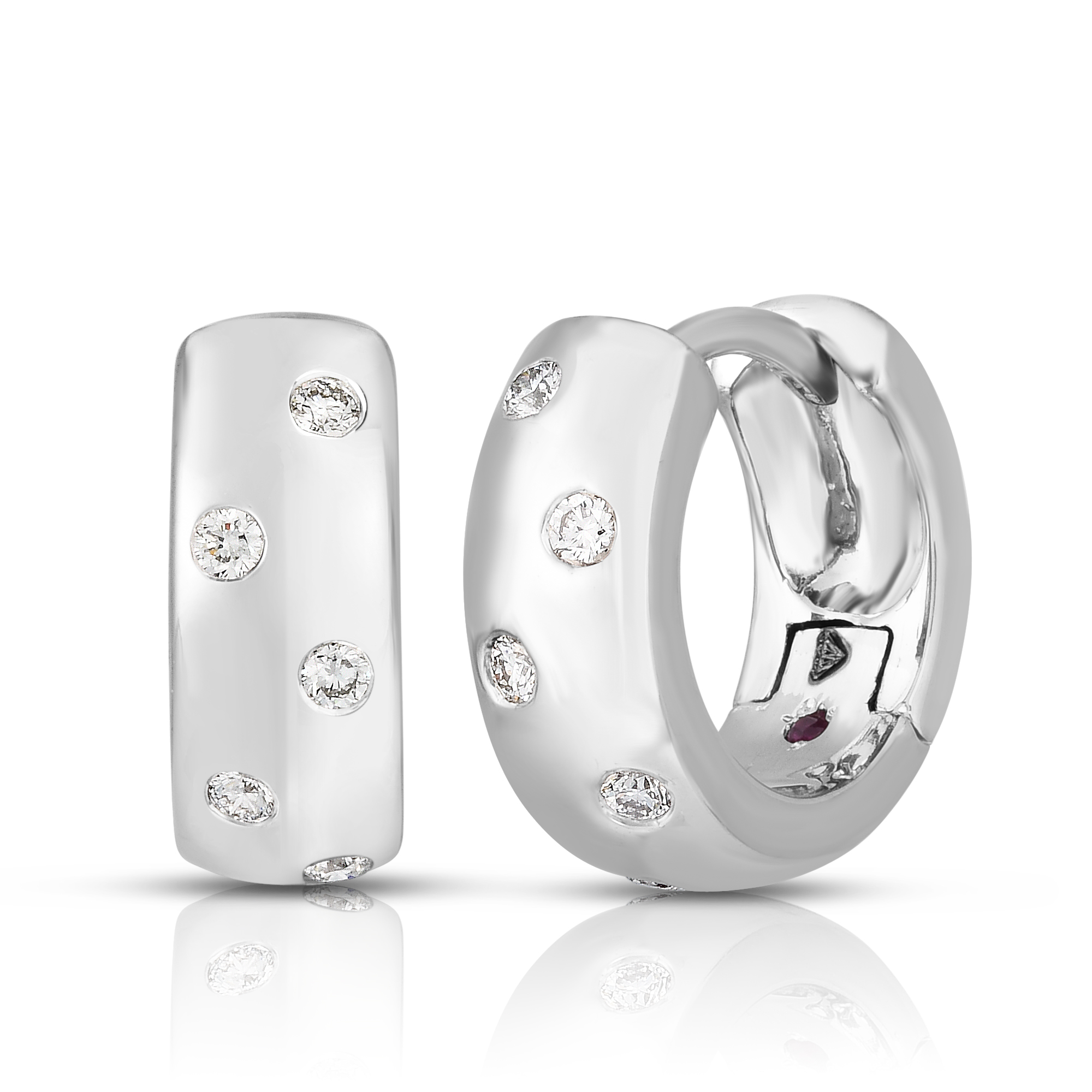 18k White Gold Tiny Treasures Diamond Wrap Earrings