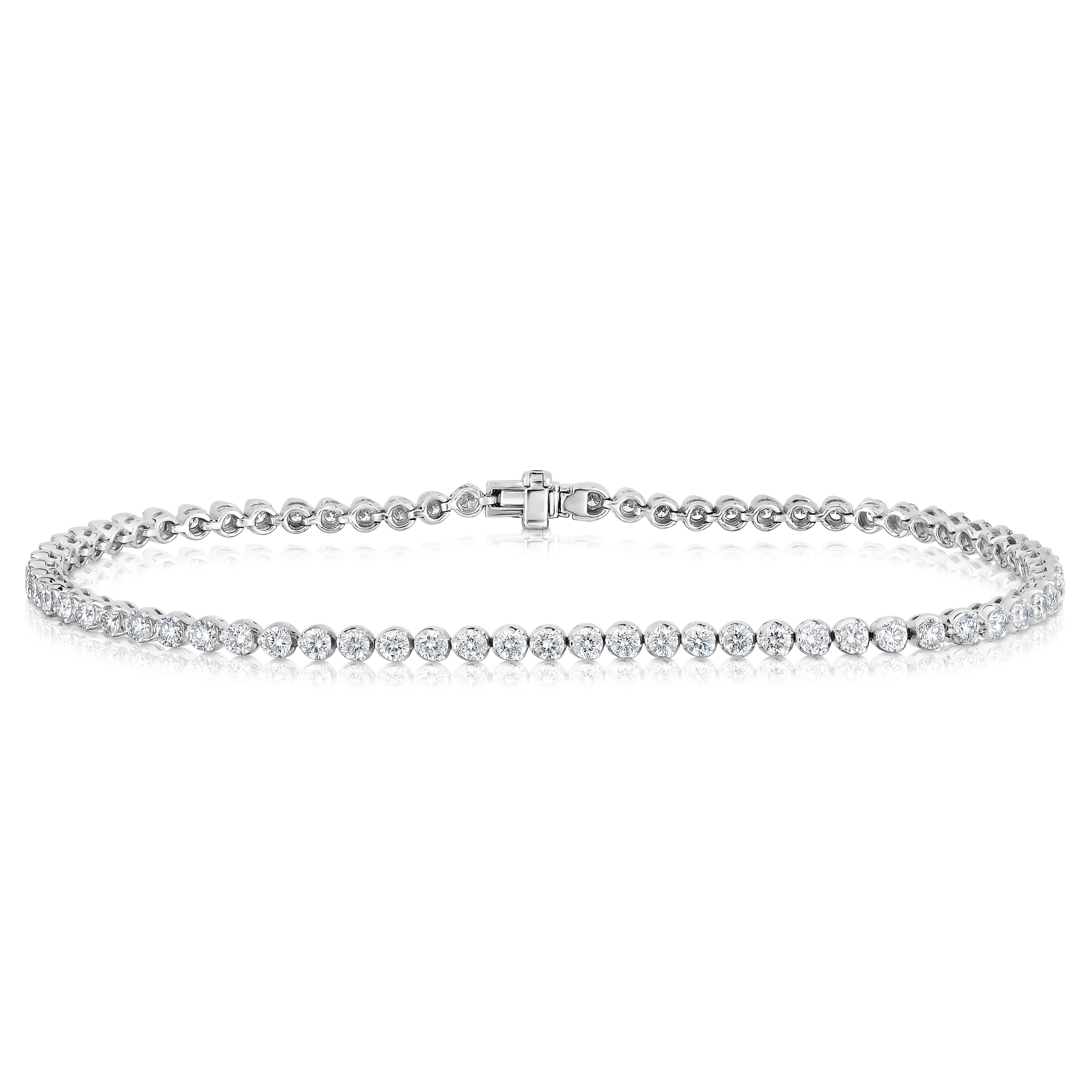 18k White Gold Classic Diamond Tennis Bracelet