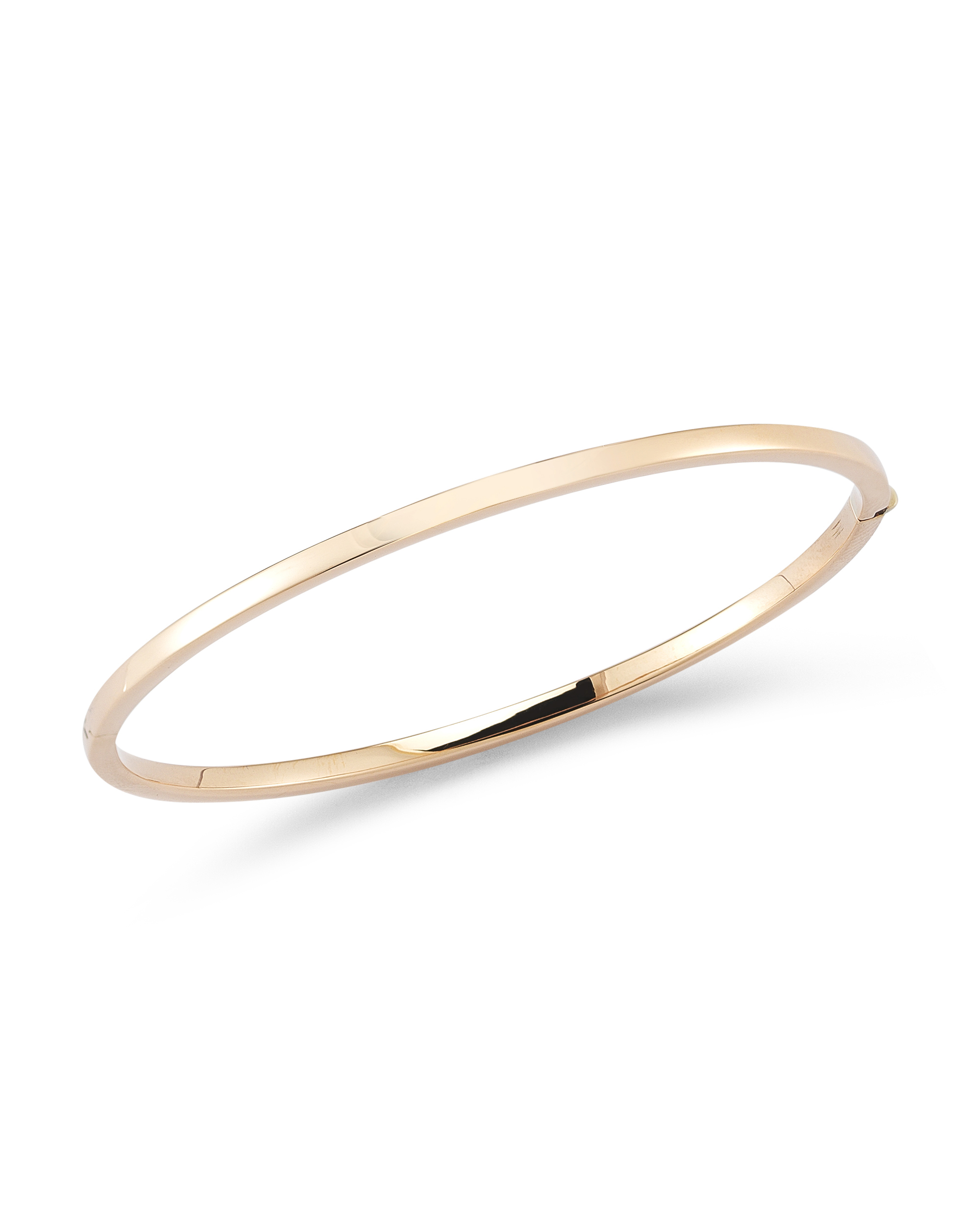 18k Rose Designer Gold Oval Bangle