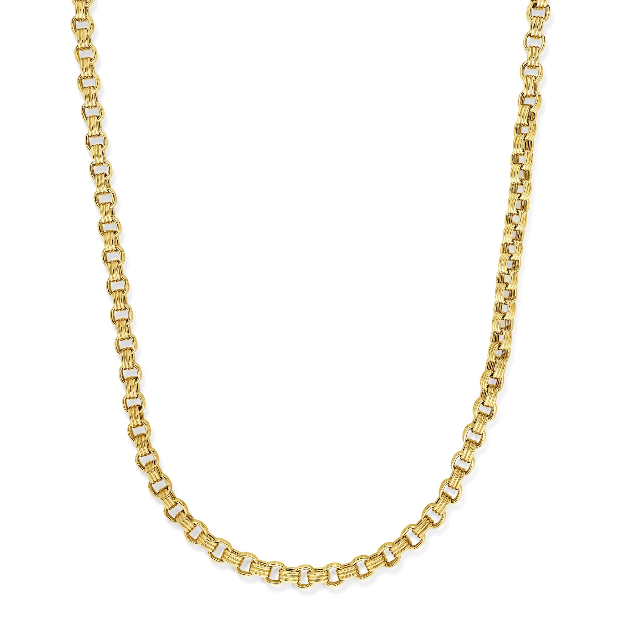 18k Yellow Designer Gold Chain Necklace