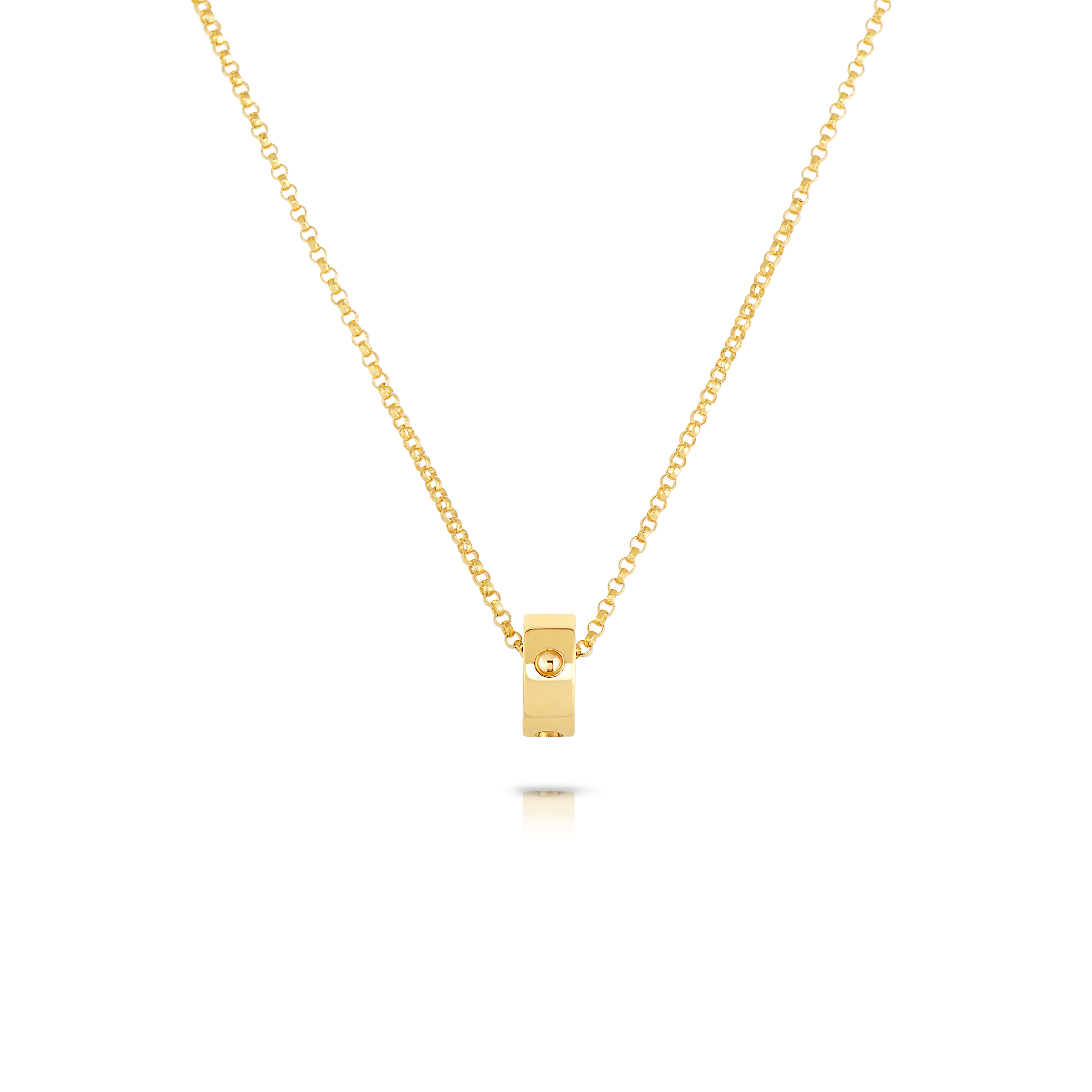 18k Yellow Gold Poi Moi Symphony Rondel Necklace
