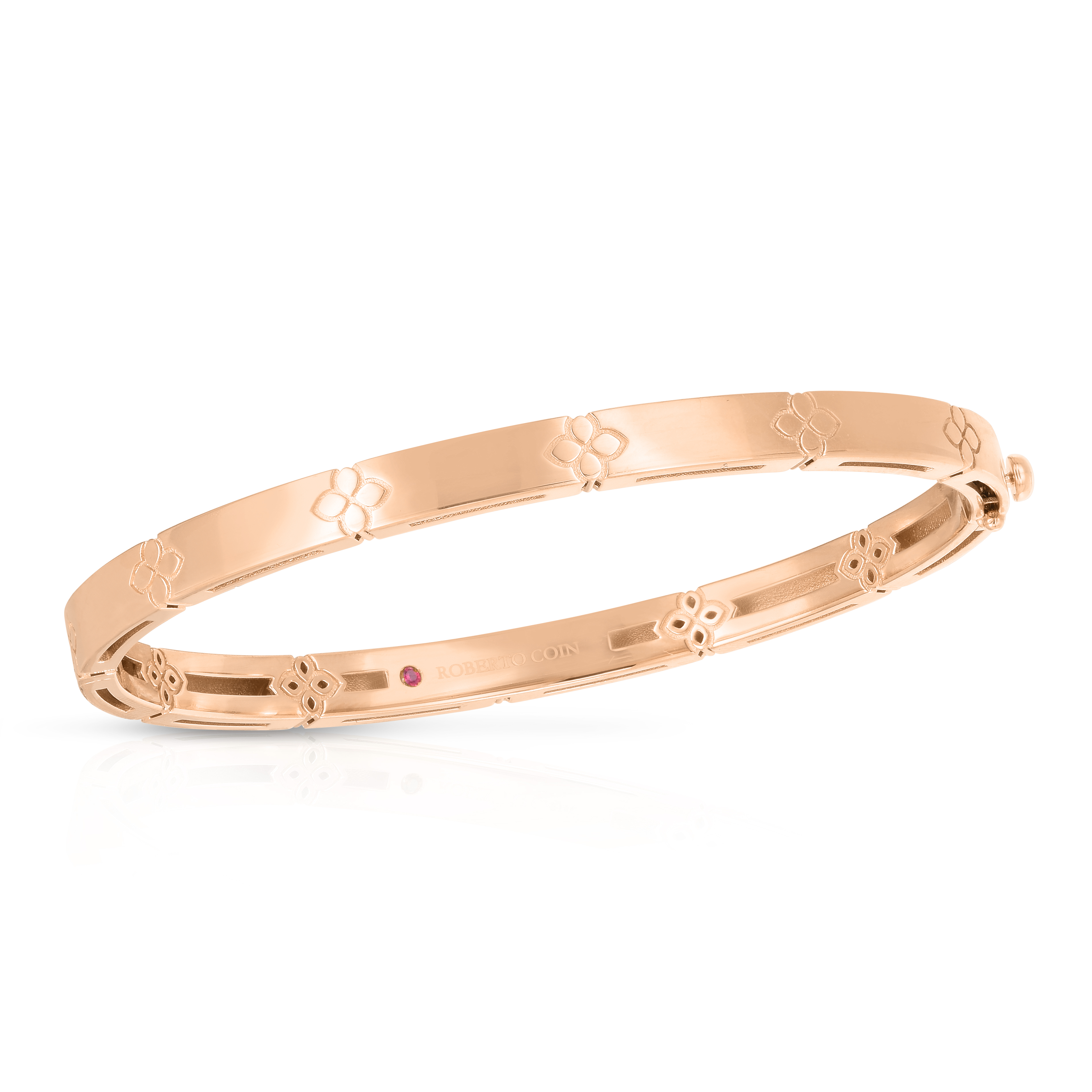 18k Rose Gold Love In Verona Narrow Bangle
