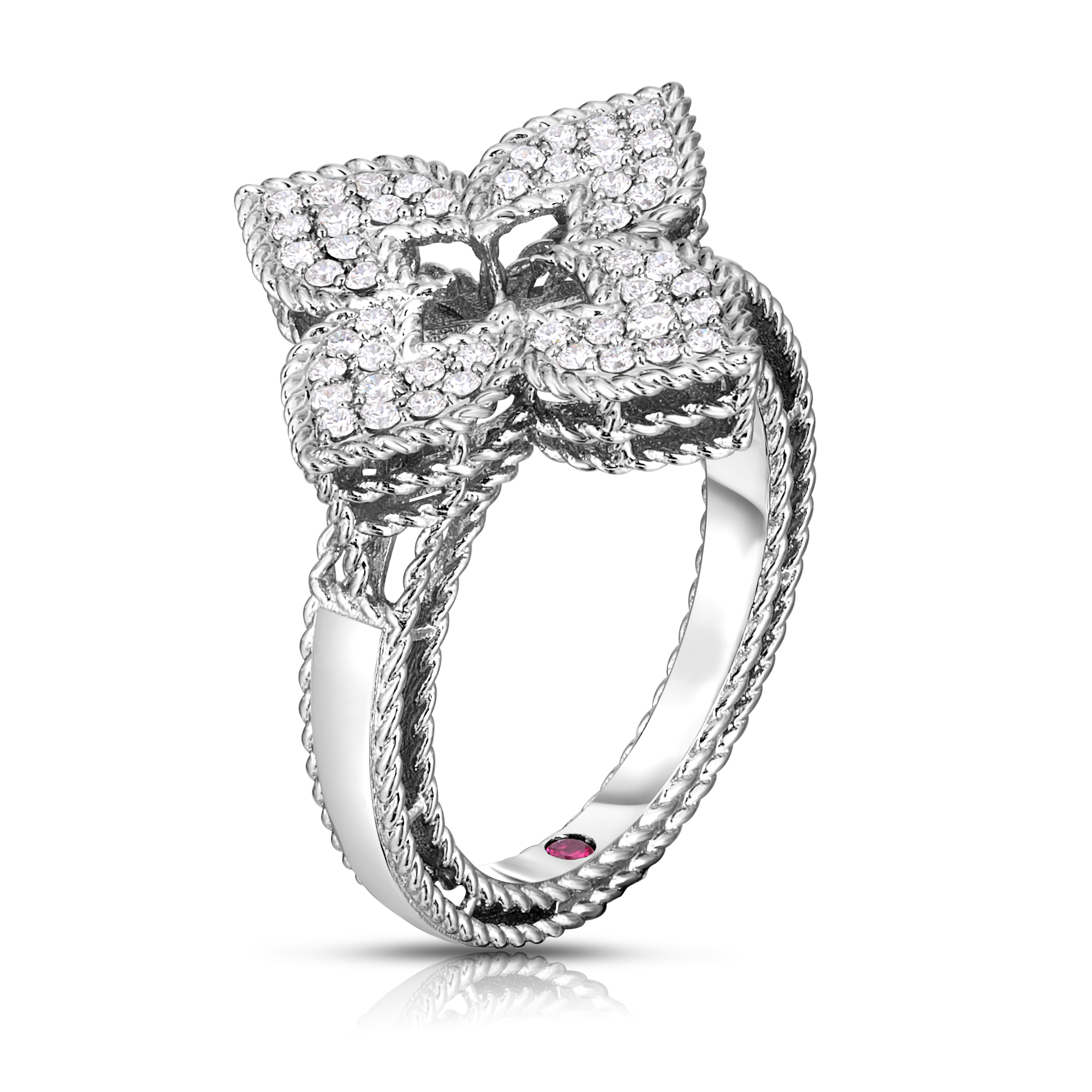 18k W Dia Venetian Princess Ring