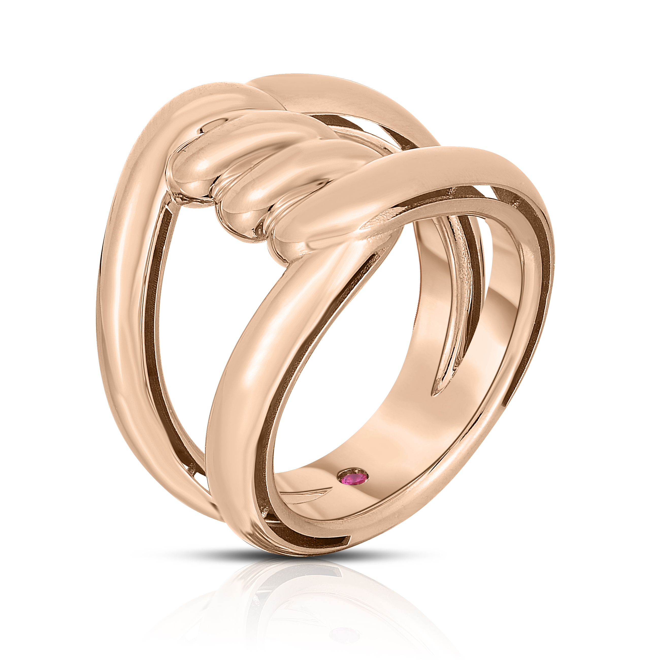 18k Rose Gold Cialoma Knot Ring