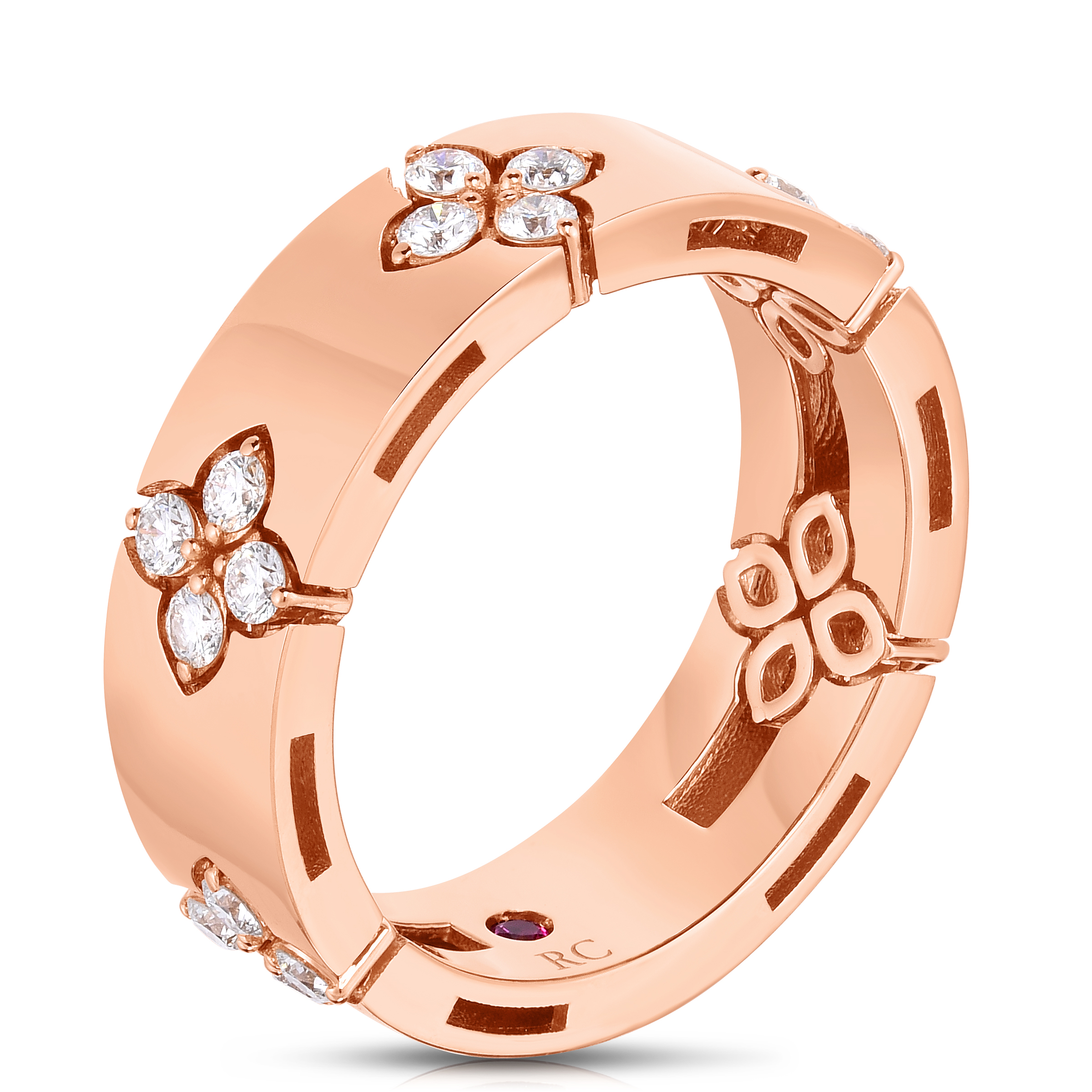 18k Rose Gold Love In Verona Medium Diamond Ring