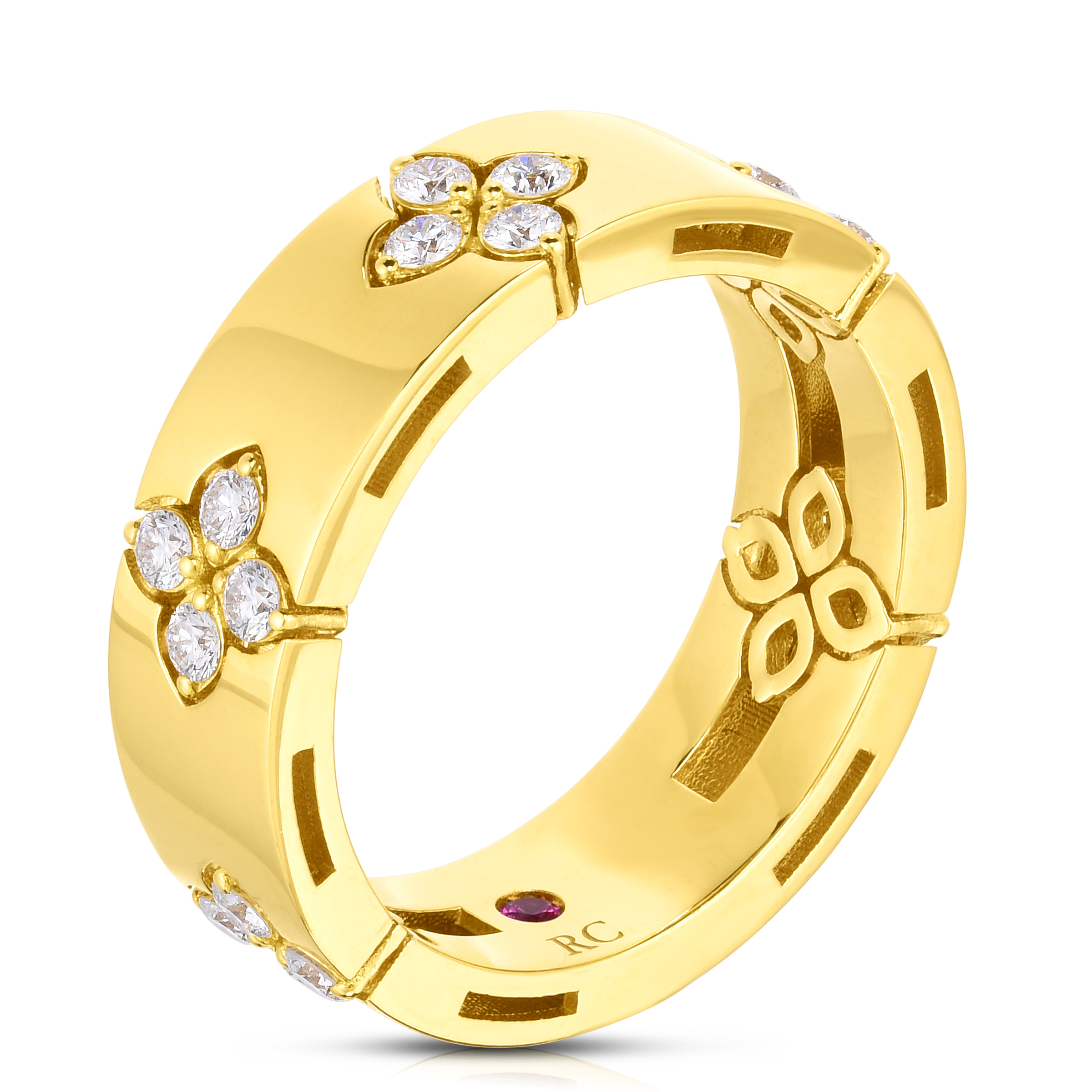 18k Yellow Gold Love In Verona Medium Diamond Ring