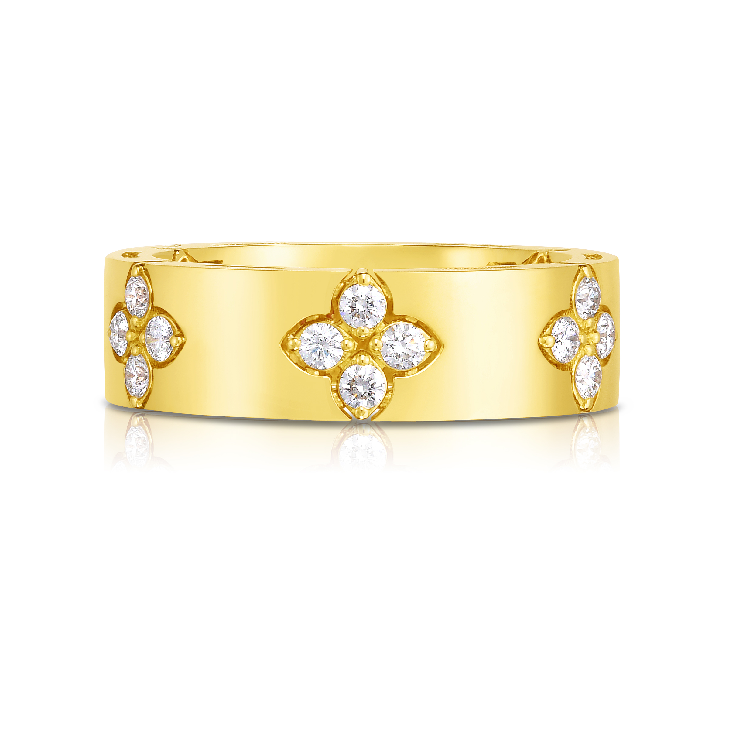 18k Yellow Gold Love In Verona Medium Diamond Ring