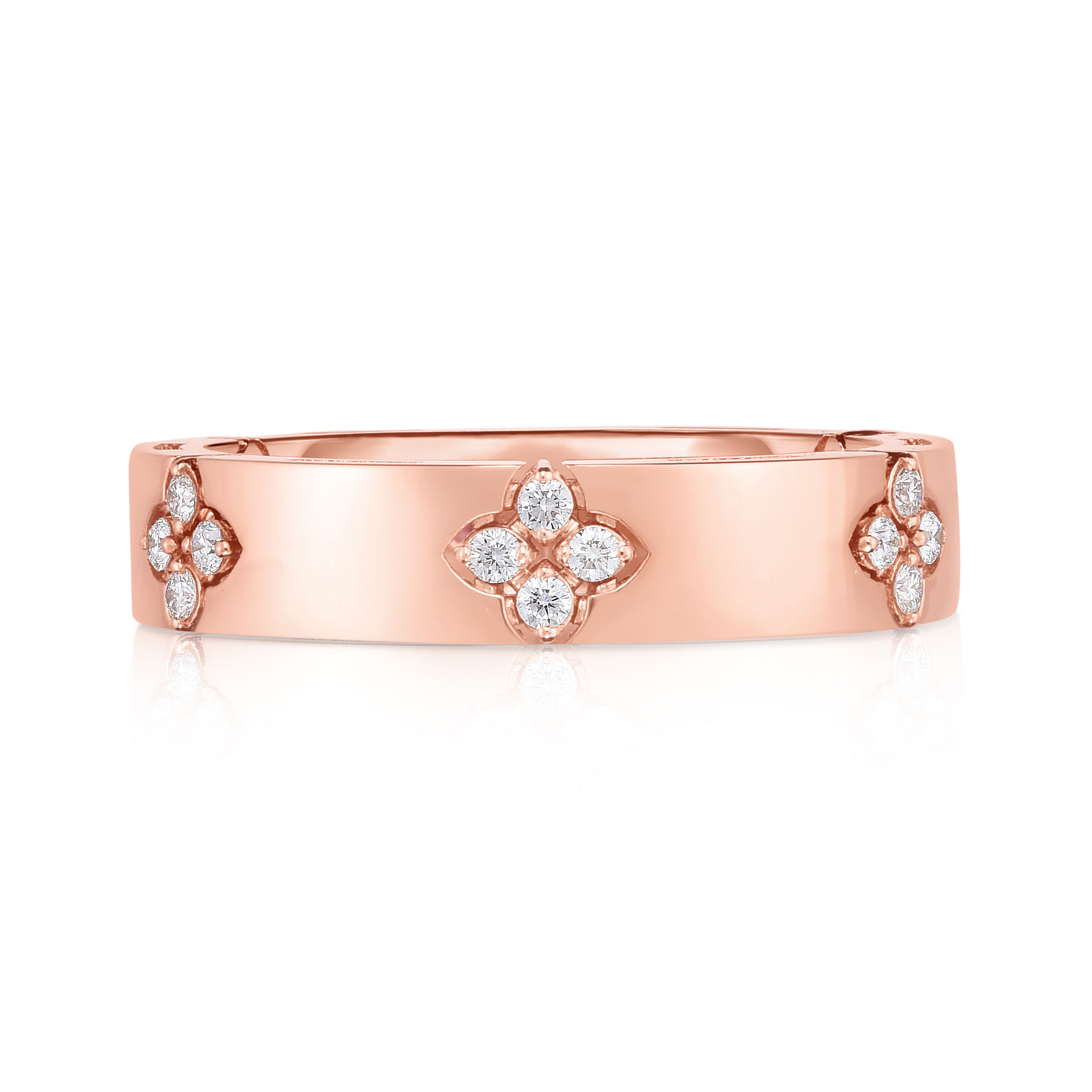 18k Rose Gold Love In Verona Narrow Diamond Ring