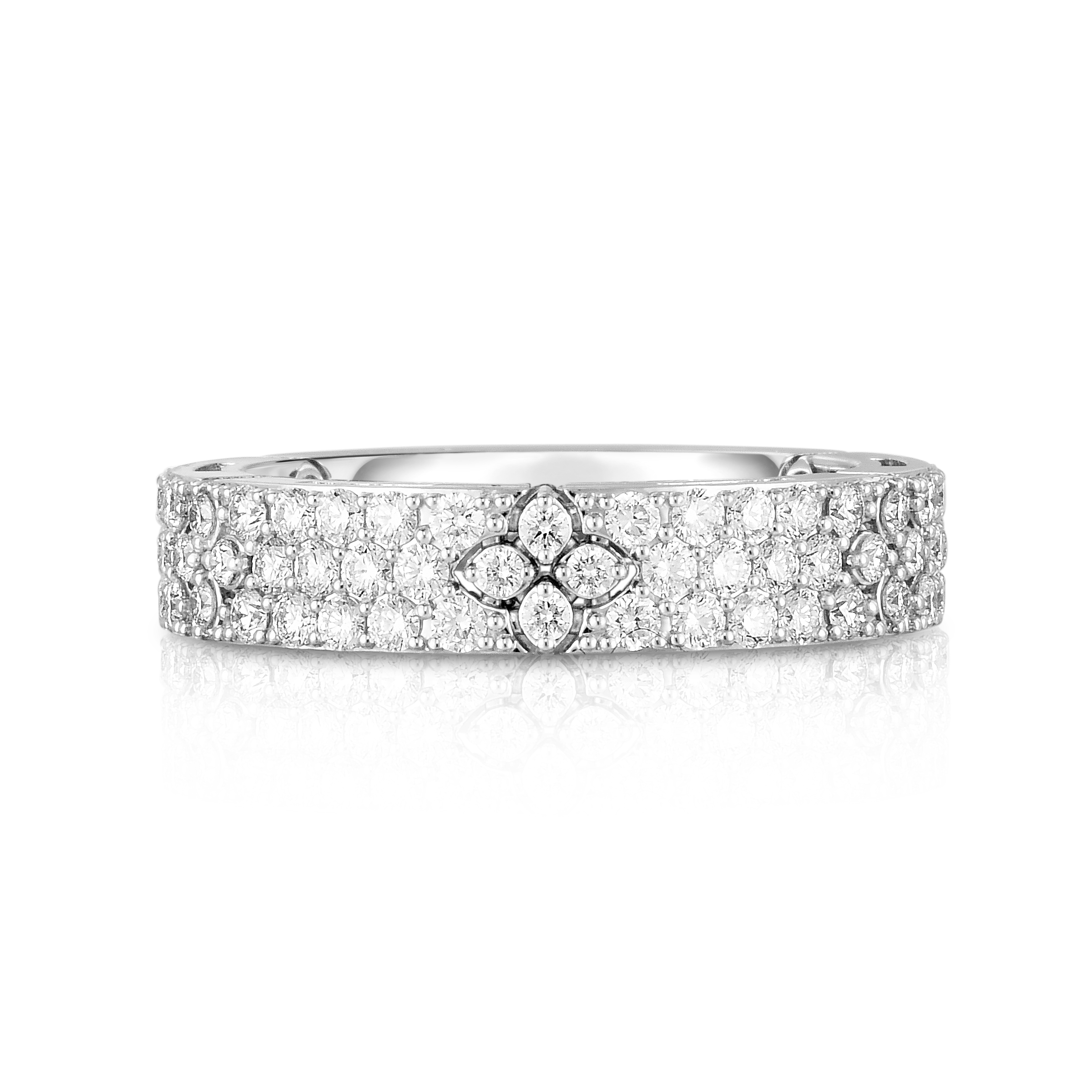 18k White Gold Love In Verona Pave Ring