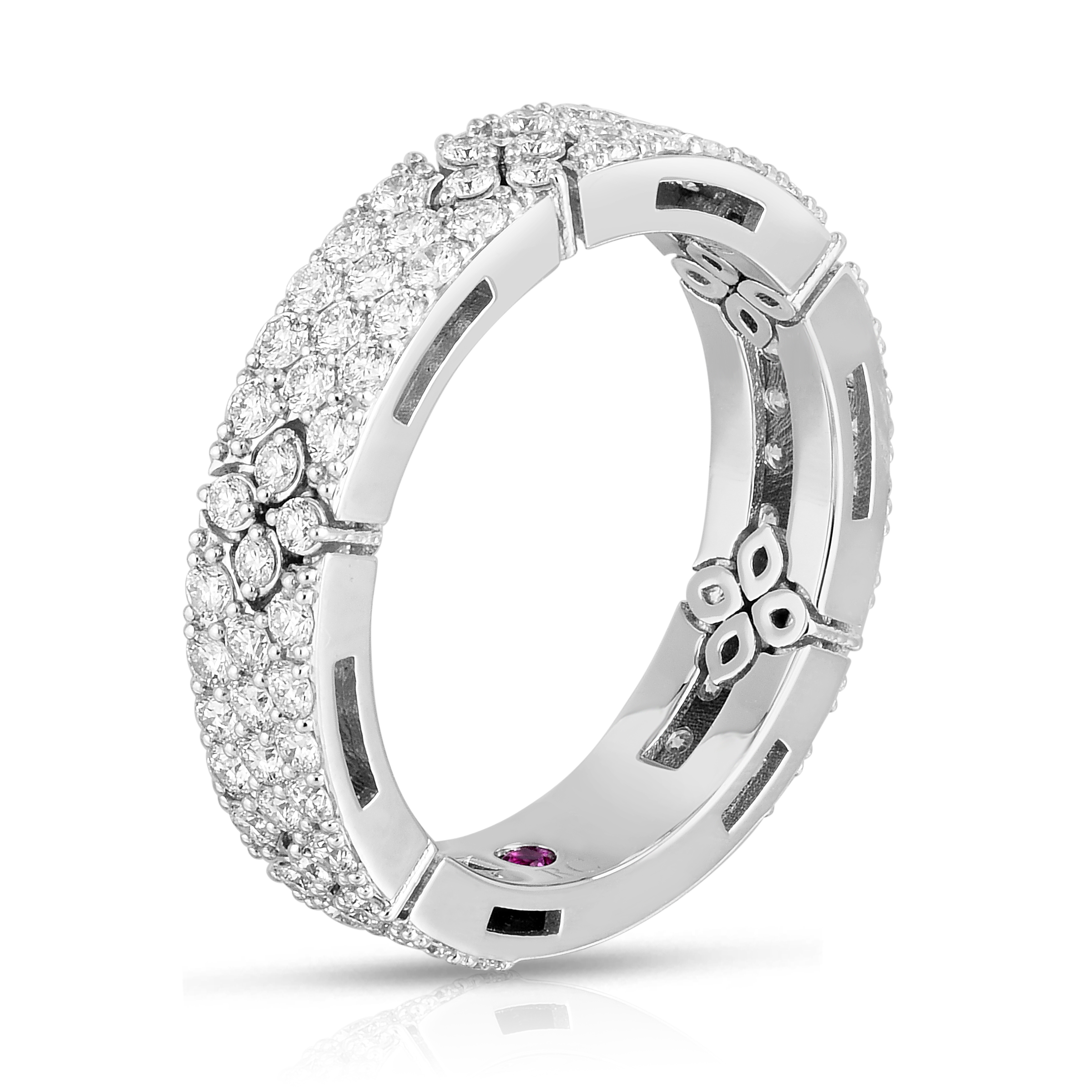 18k White Gold Love In Verona Pave Ring