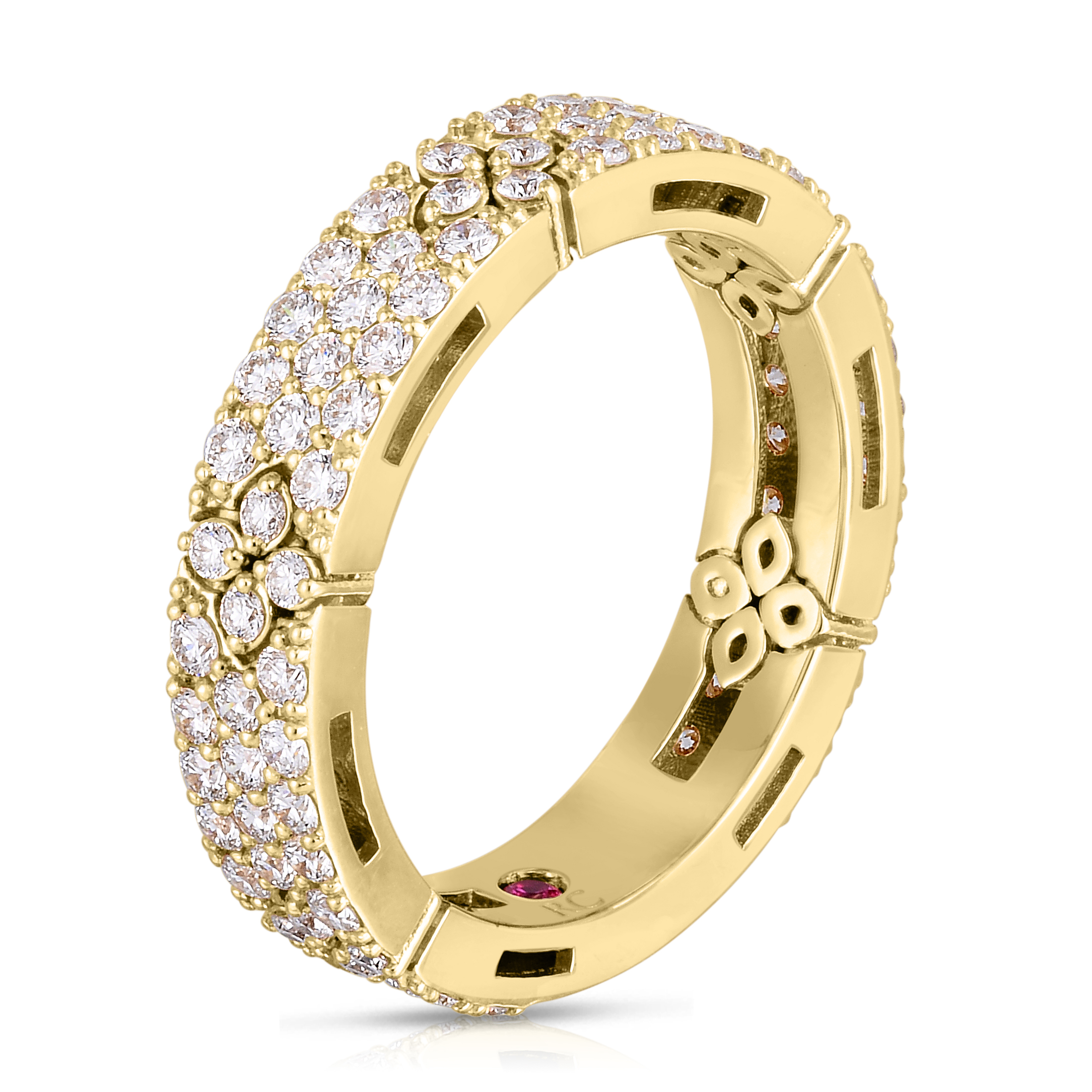 18k Yellow Gold Love In Verona Pave Ring