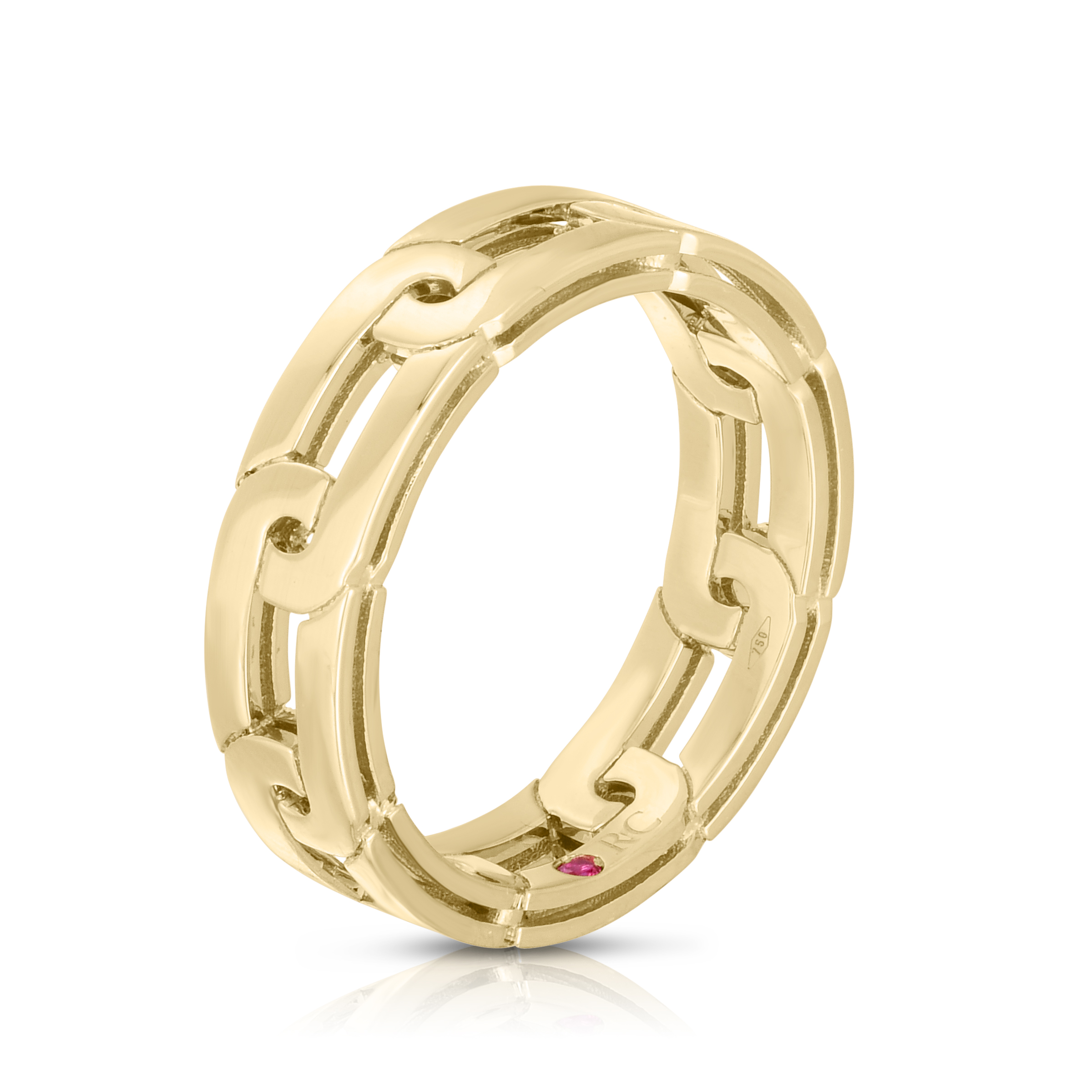 18k Yellow Gold Navarra Slim Ring