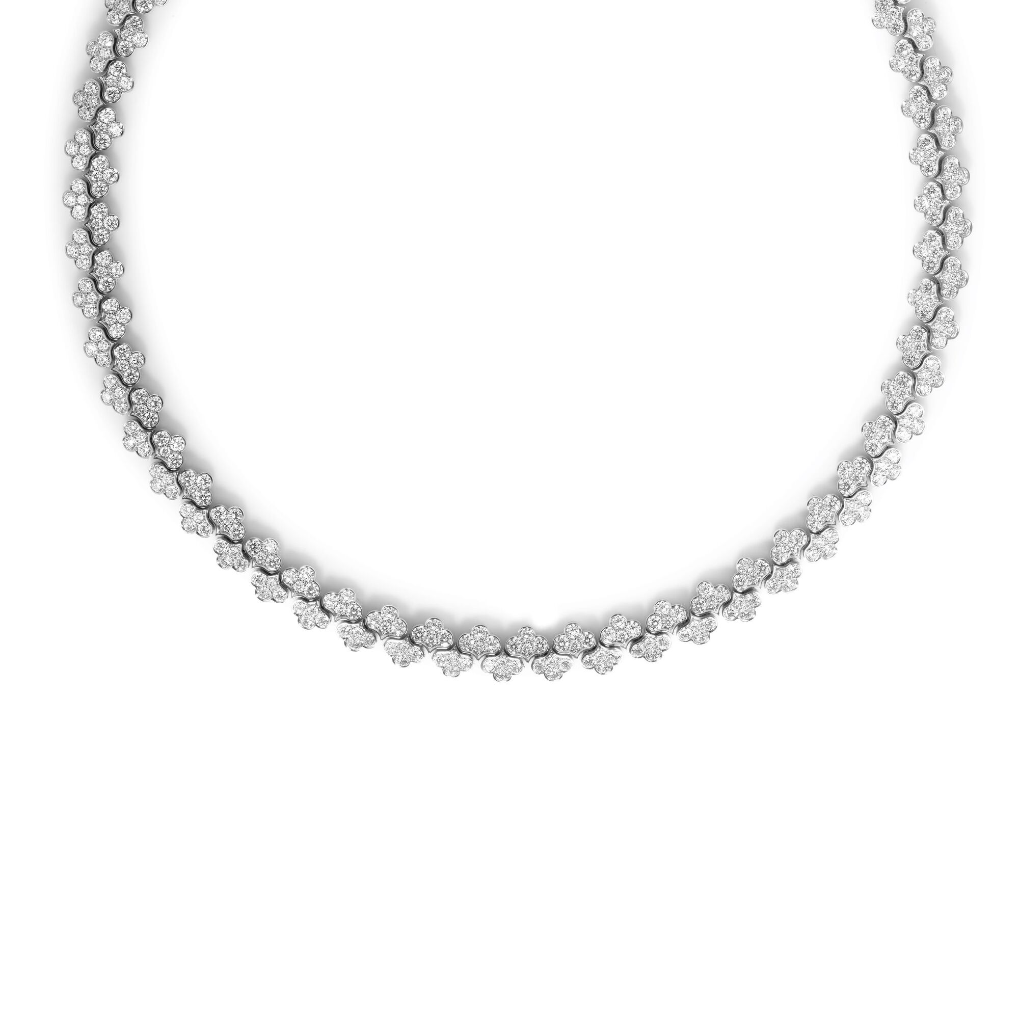 18k Yellow Gold Chiara Pave Diamond Collar Necklace