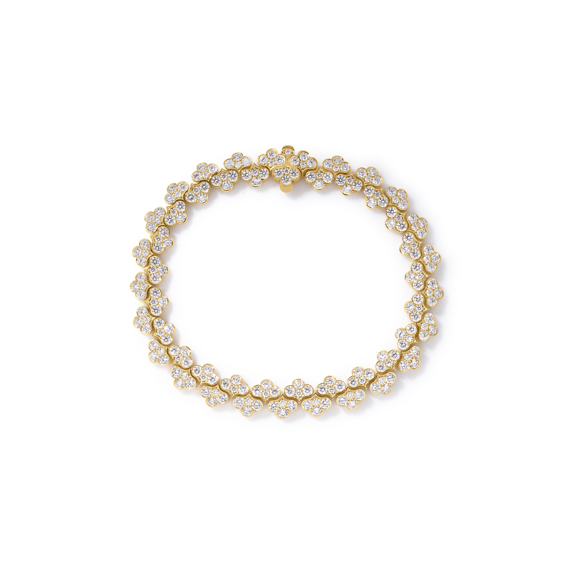18k Yellow Gold Chiara Pave Diamond Chain Bracelet