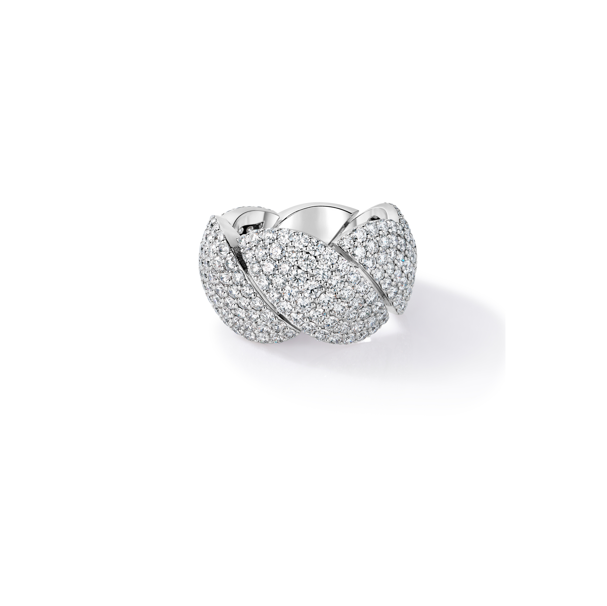 18k White Gold San Marco Pave Diamond Ring