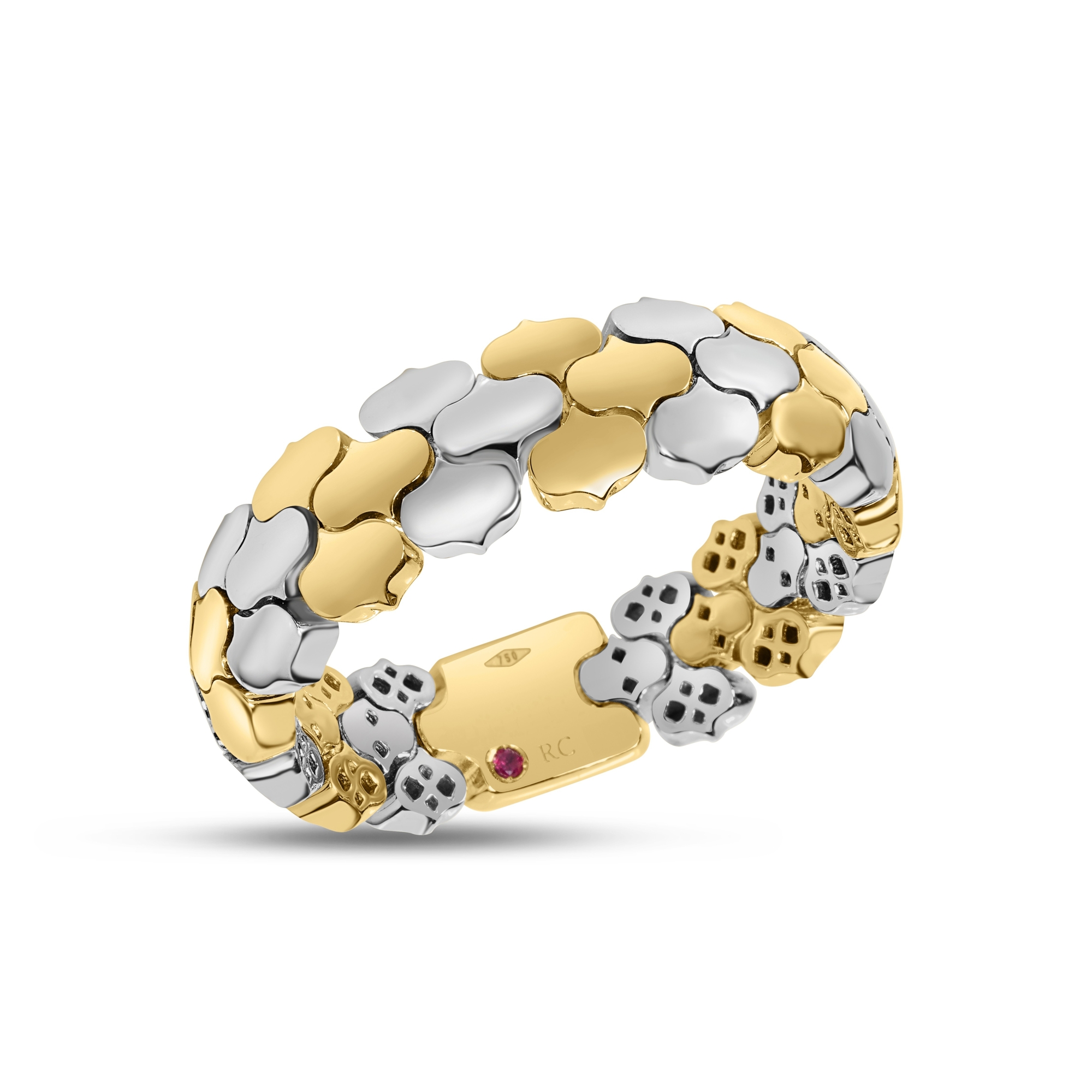 18k Yellow/white Gold Cobra Narrow Ring