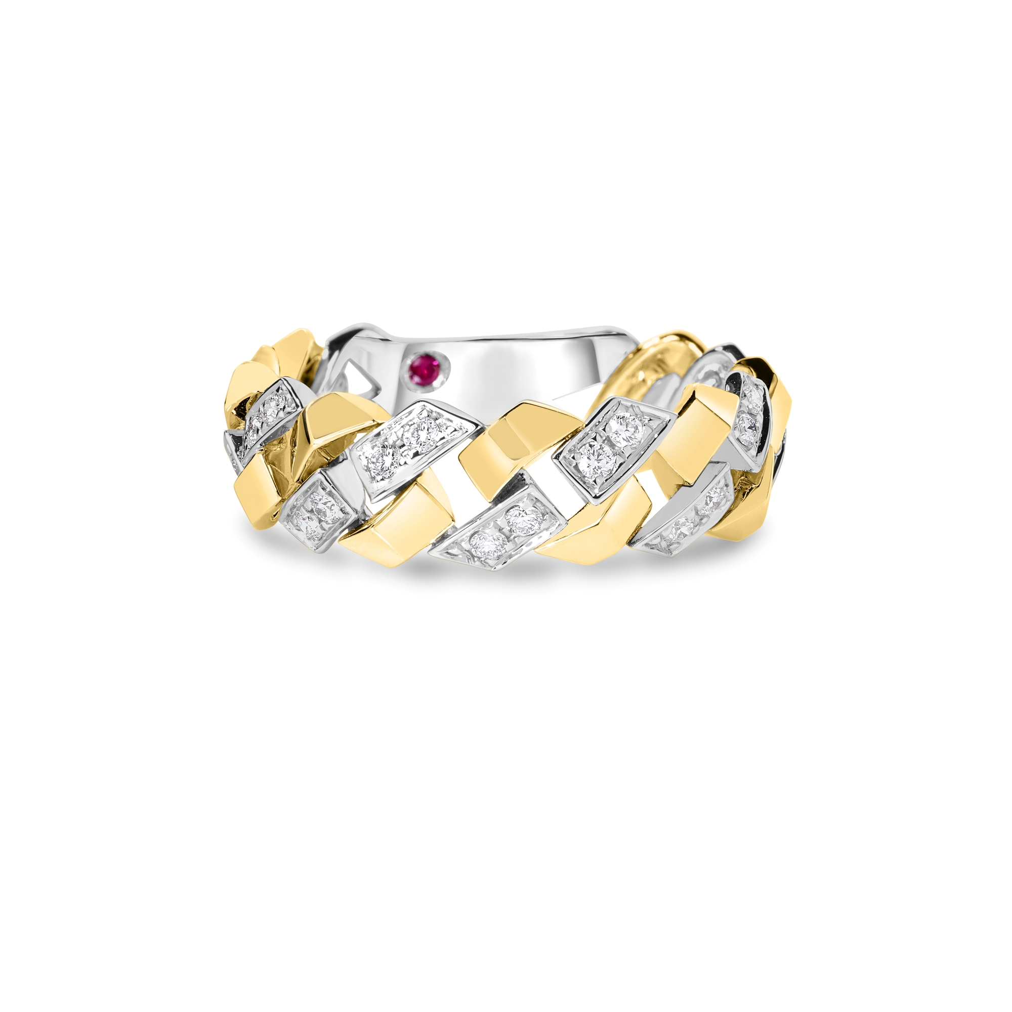 18k Yellow/white Gold San Marco Diamond Ring