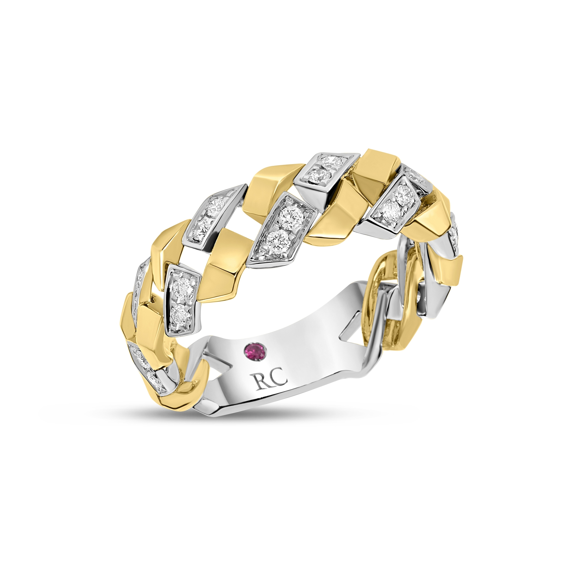18k Yellow/white Gold San Marco Diamond Ring