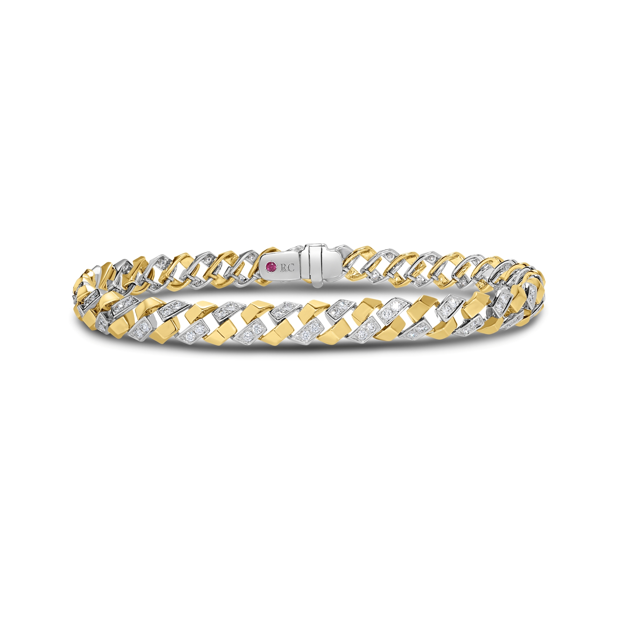 18k Yellow/white Gold San Marco Diamond Bracelet