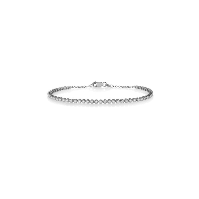 18k White Gold Classic Diamond Tennis Bracelet