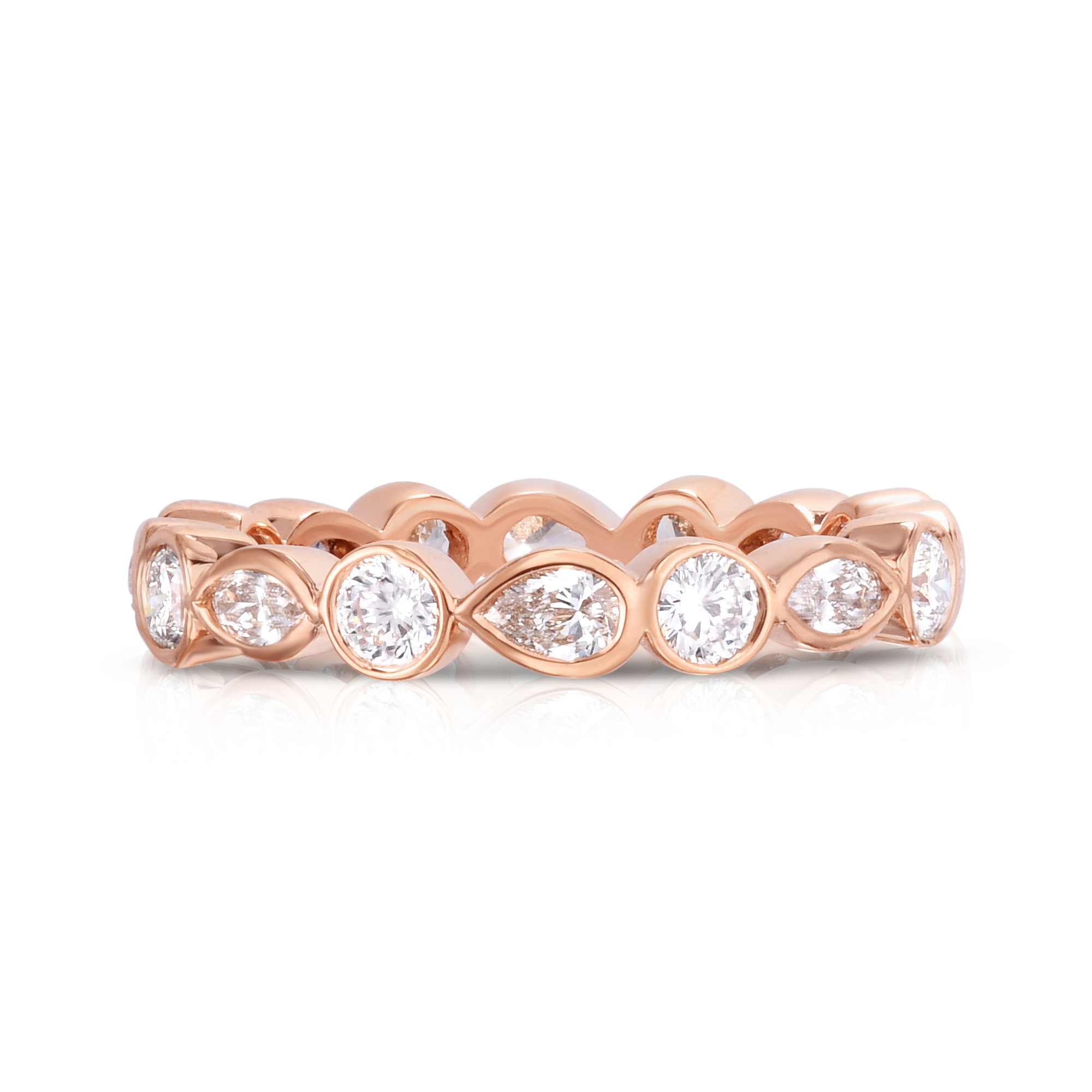 18k Rose Gold Dolce Mini Eternity Band Ring