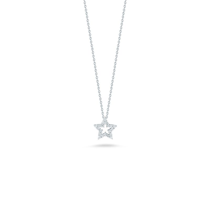 Roberto Coin 18Kt Gold Star Pendant With Diamonds