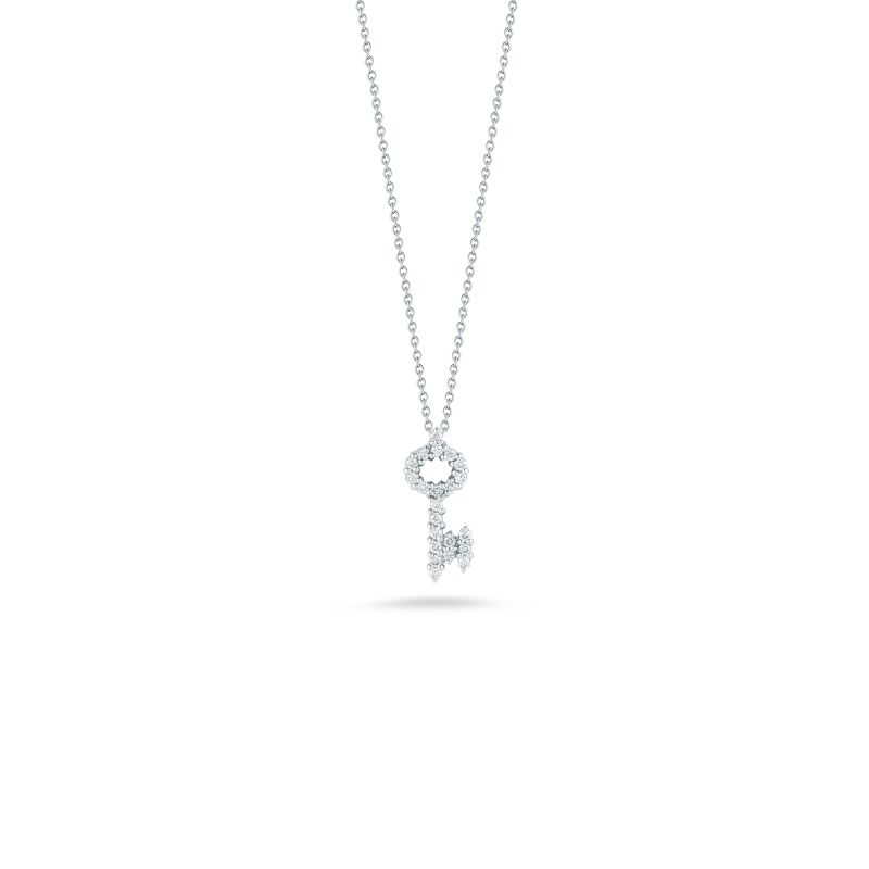 Roberto Coin 18Kt Gold Key Pendant With Diamonds