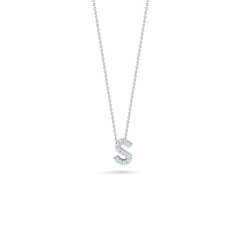 Roberto Coin Diamond Love Letter S Necklace